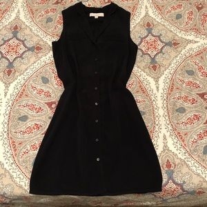 LOFT XXSP black button up dress 🖤